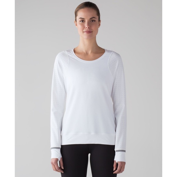 Lululemon Mind Over Miles Long Sleeve in White - Picture 1 of 8